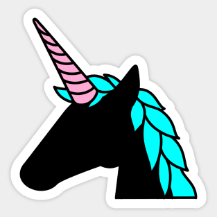 Cute minimalistic unicorn print Sticker